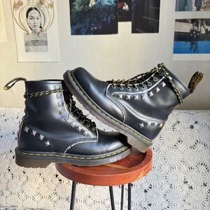 Dr. Martens Black Leather 1460 STUD Punk boots